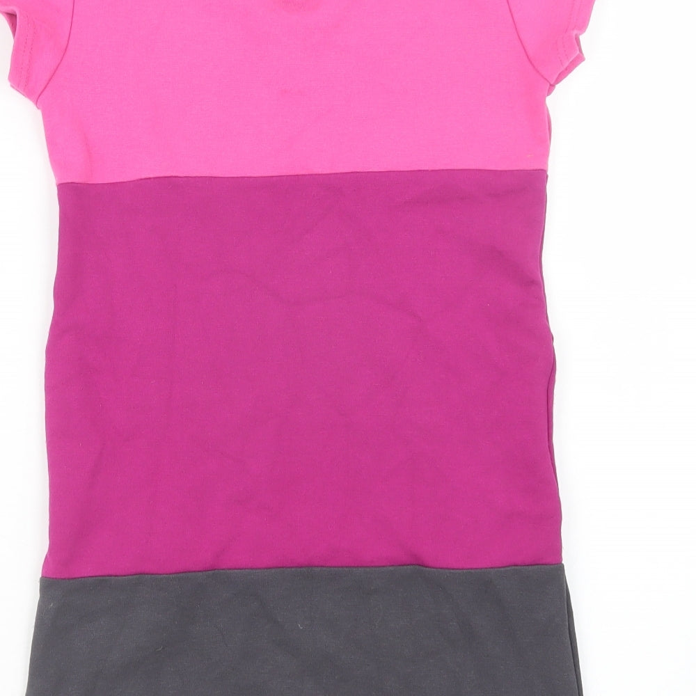 here there Girls Pink Basic T-Shirt Size 11-12 Years - Long