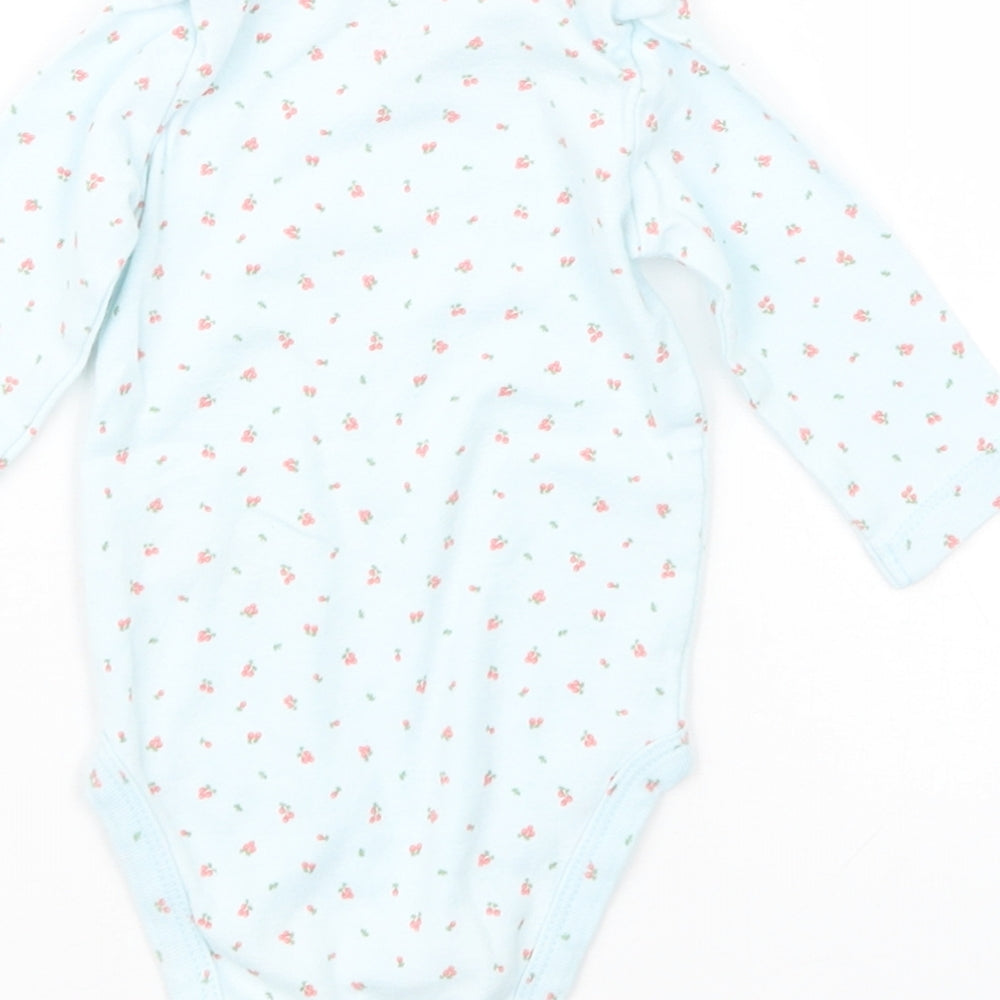 Carter's Girls Blue Fair Isle Babygrow One-Piece Size 0-3 Months