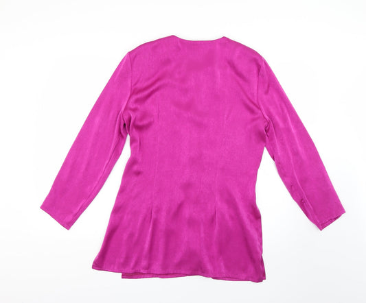 Gina Womens Purple Jacket Size 14