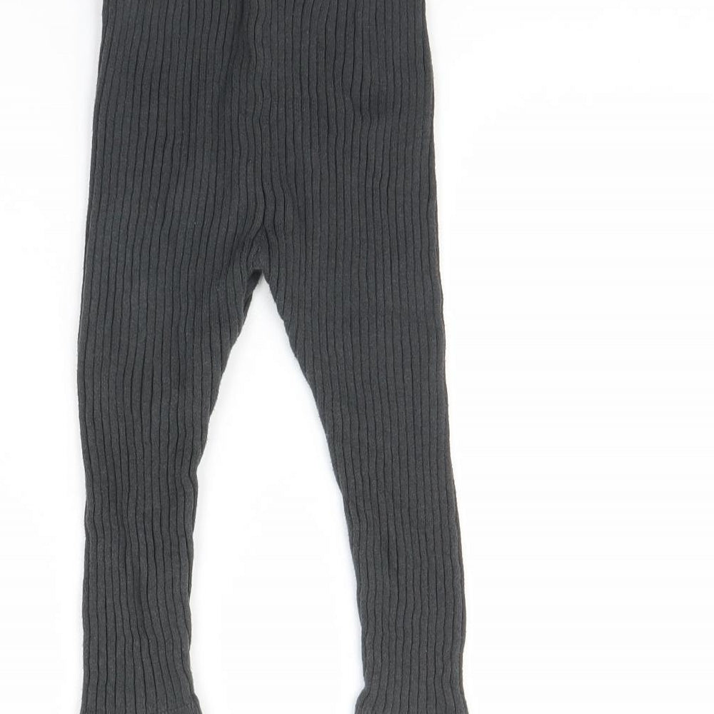 H&M Girls Grey Jogger Trousers Size 2 Years