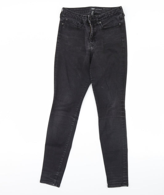 Additional front view of Gap women’s black denim skinny jeans, size UK 12, 28-inch leg