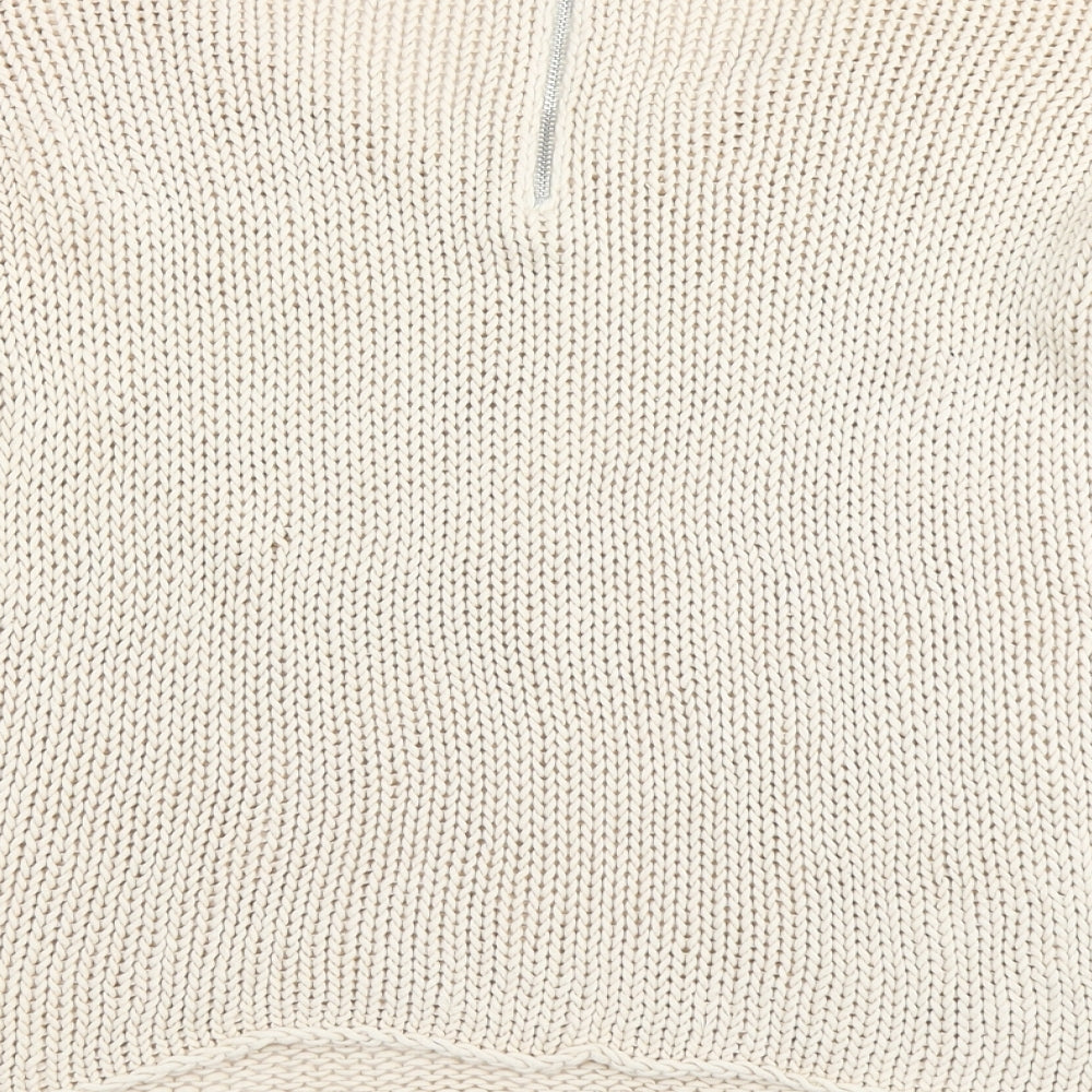 Womens UK Size M VILA Beige Pullover Jumper