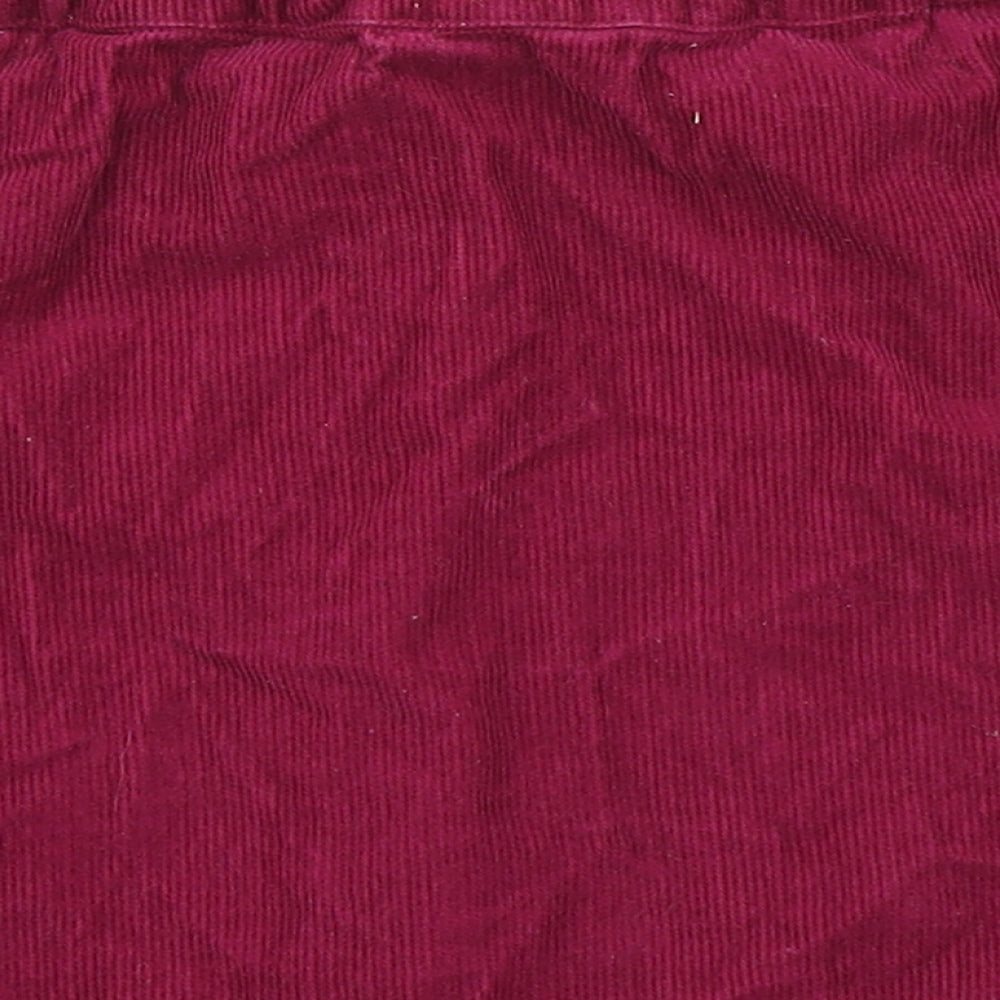 M&S Girls Pink Corduroy A-Line Skirt Size 9-10 Years