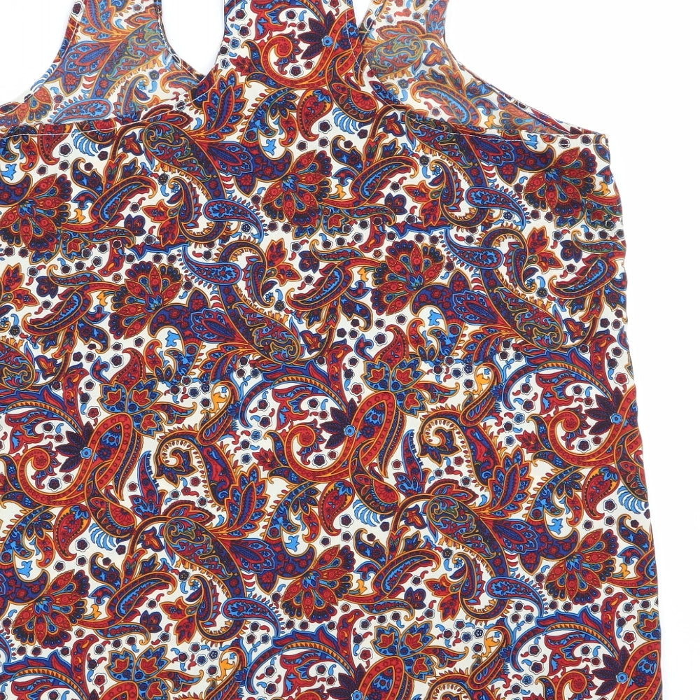 influence Womens Multicoloured Geometric Basic Blouse Size 8