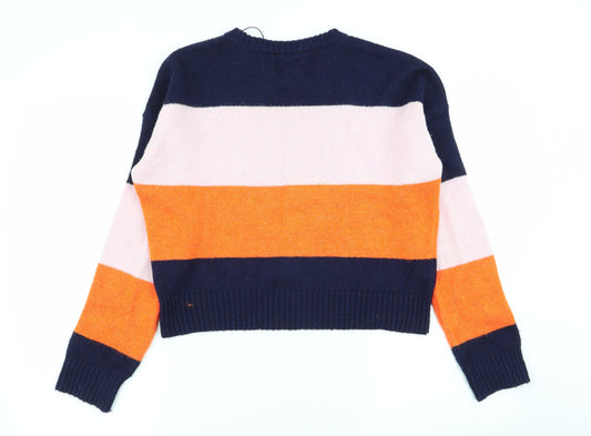 Womens UK Size M New Look Multicoloured Pullover Jumper