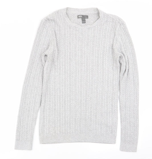 Mens UK Size S ASOS Grey Pullover Jumper