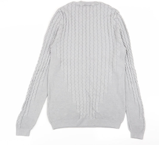 ASOS Mens Grey Pullover Jumper Size S