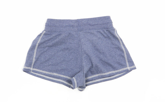 Primark Womens Blue Sweat Shorts Size 6 - Stretch waistband