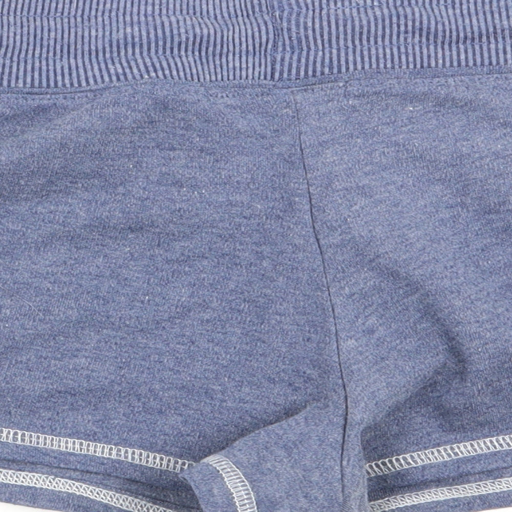 Primark Womens Blue Sweat Shorts Size 6 - Stretch waistband