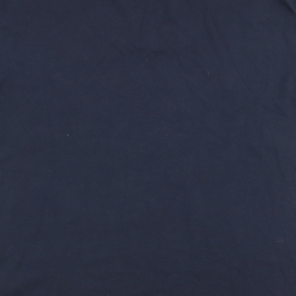 Womens UK Size 8 Topshop Blue Basic T-Shirt