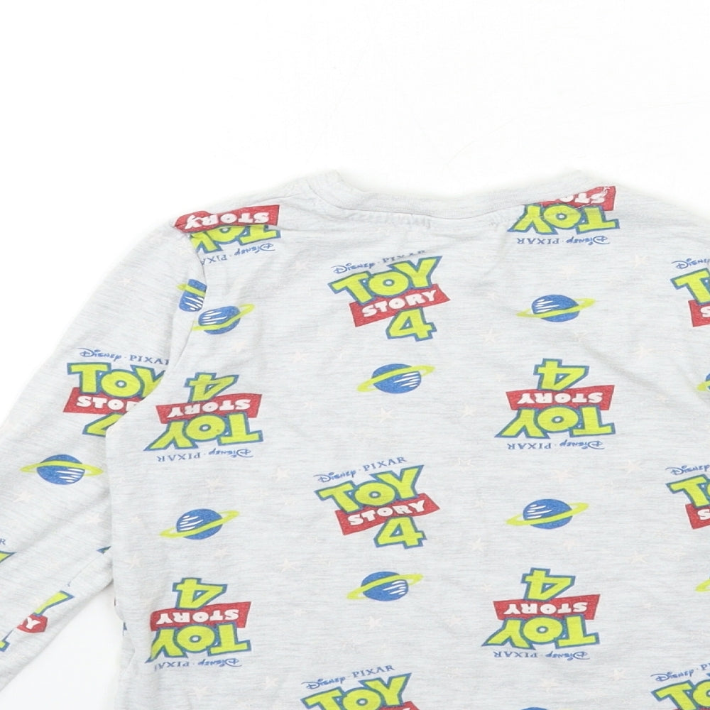 Toy story Boys Grey Geometric Pyjama Top Size 3-4 Years