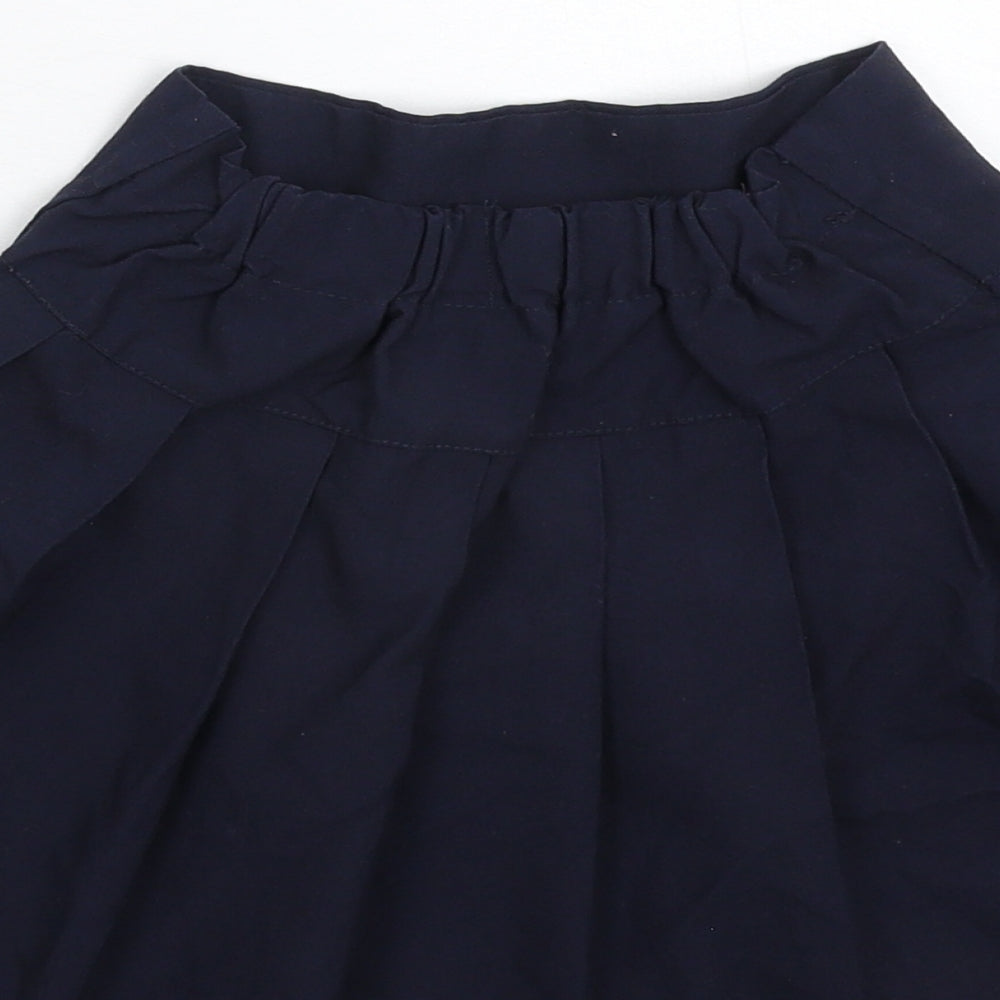F&F Girls Blue Pleated Skirt Size 6-7 Years - School