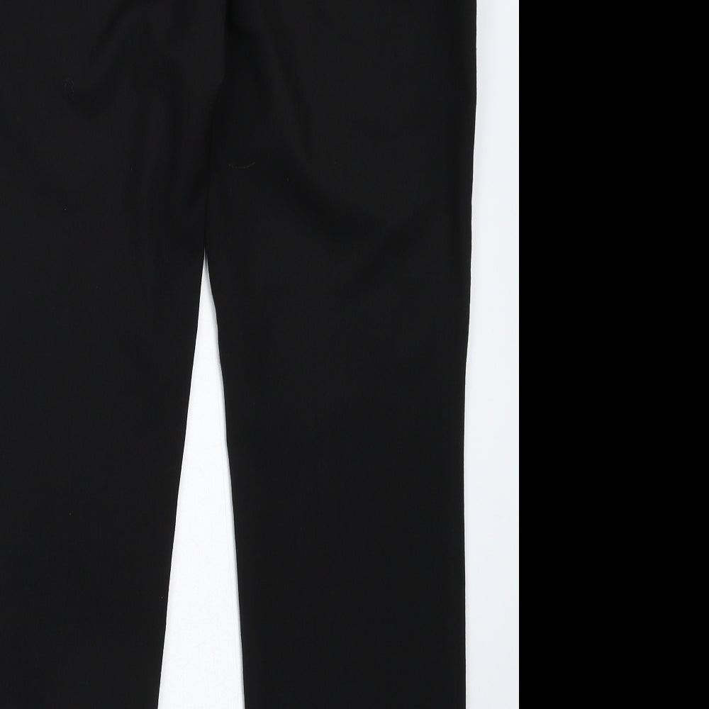 Womens UK Size 12 Very Slim Fit Black Trousers