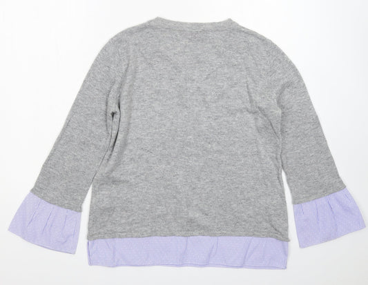 Womens UK Size 8 Dorothy Perkins Grey Pullover Jumper