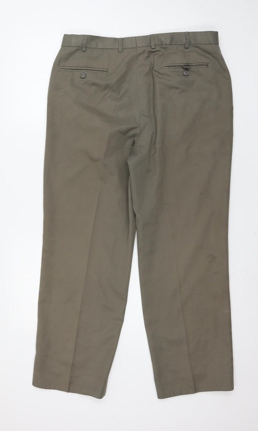 Marks and Spencer Mens Grey Trousers Size 36 in L29 in