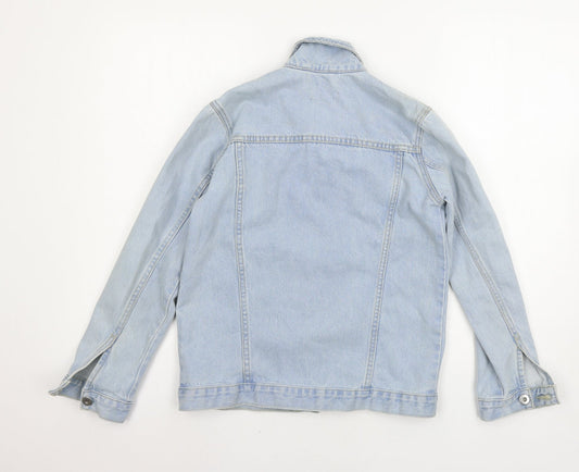 Boohoo Womens Blue Denim Jacket Size 6