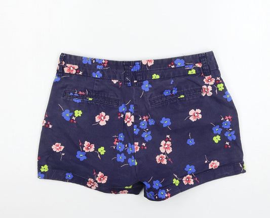 Gap Womens Blue Floral  Sailor Shorts Size 28 in