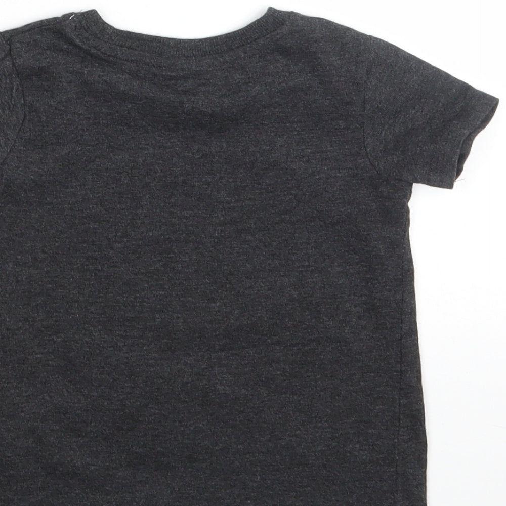 SO CUTE Baby Grey Animal Print Basic T-Shirt Size 18-24 Months