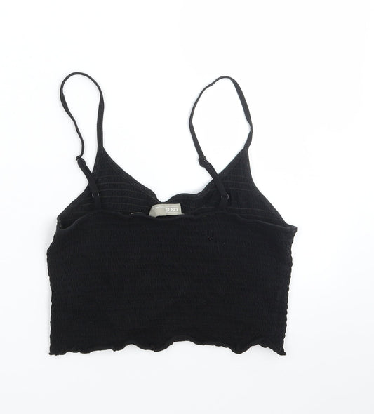 Womens UK Size 10 ASOS Black Basic T-Shirt
