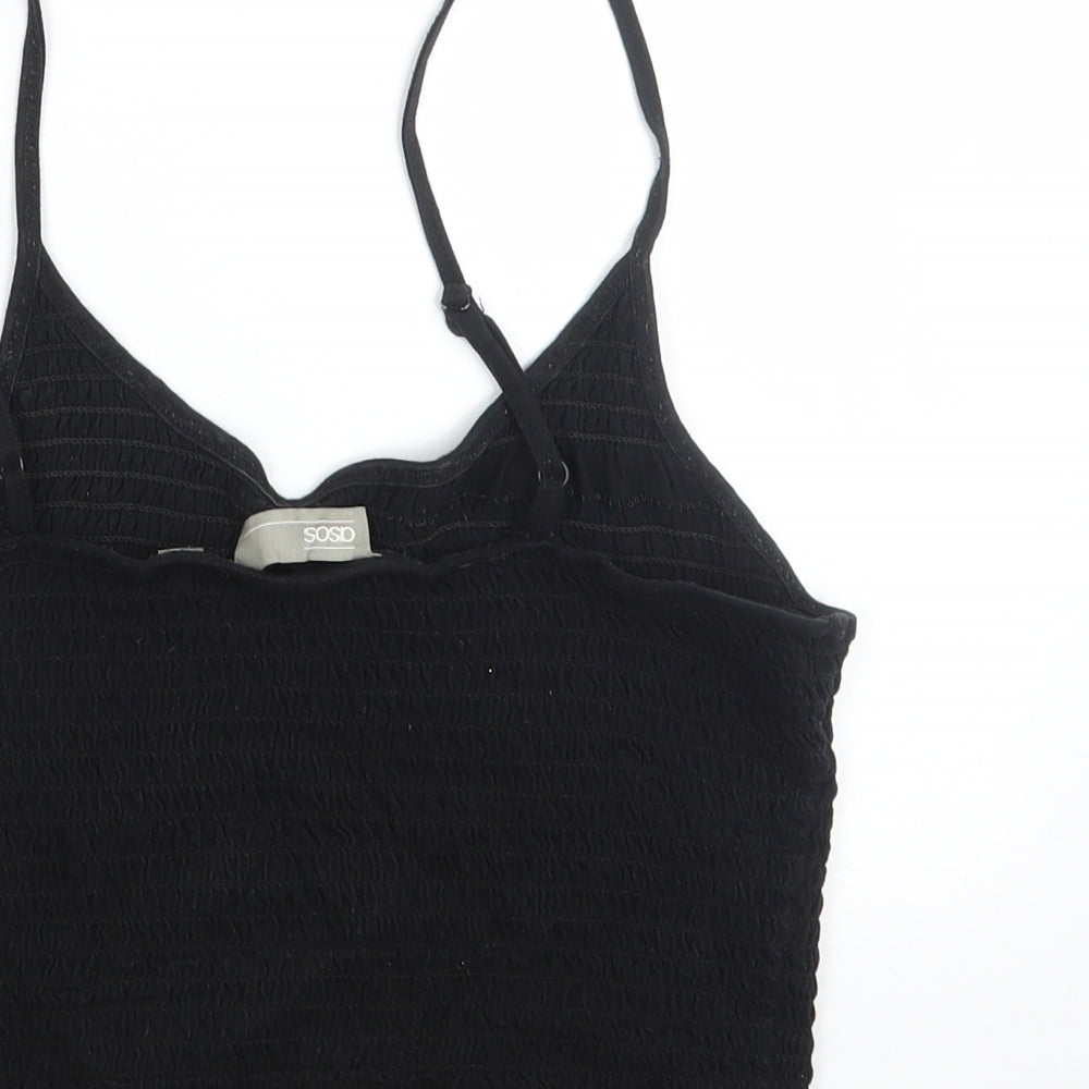 Womens UK Size 10 ASOS Black Basic T-Shirt