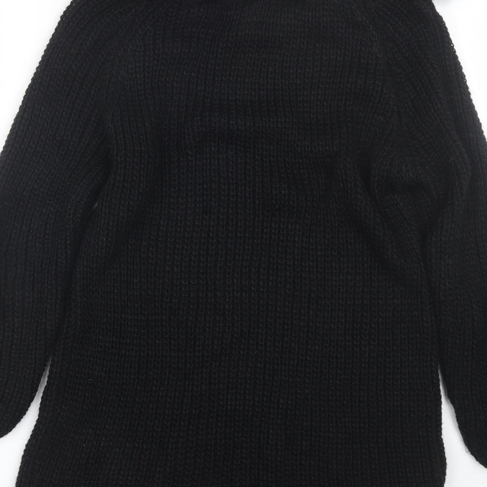 Womens UK Size S Preworn Black Pullover Jumper
