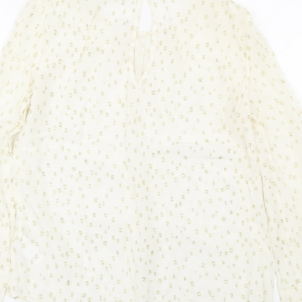 Womens UK Size 8 NEXT White Basic Blouse