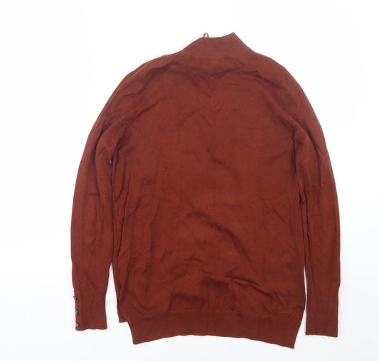 Womens UK Size 8 Peacocks Brown Pullover Jumper