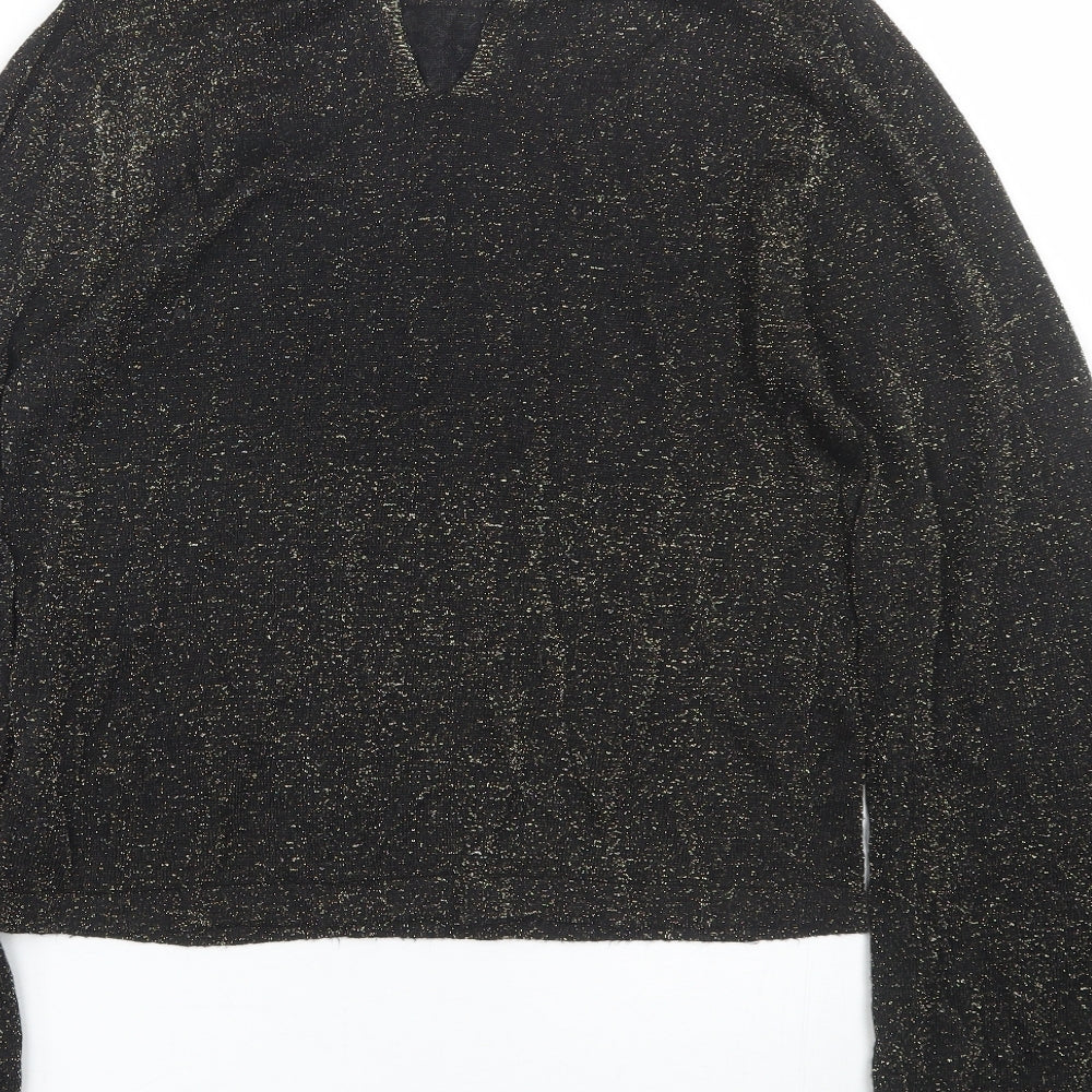 Womens UK Size 10 New Look Black Pullover Jumper