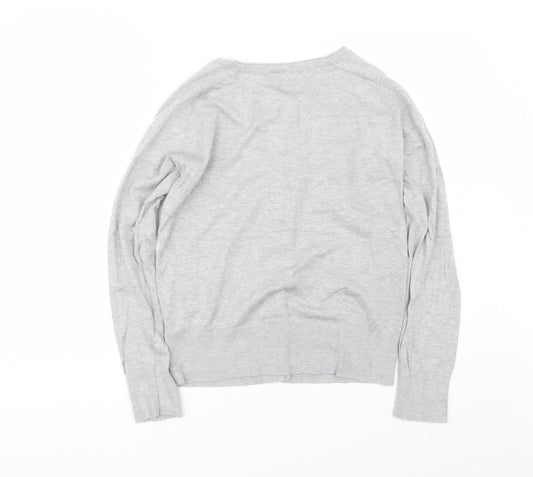 Womens UK Size 12 Dorothy Perkins Grey Cardigan Jumper