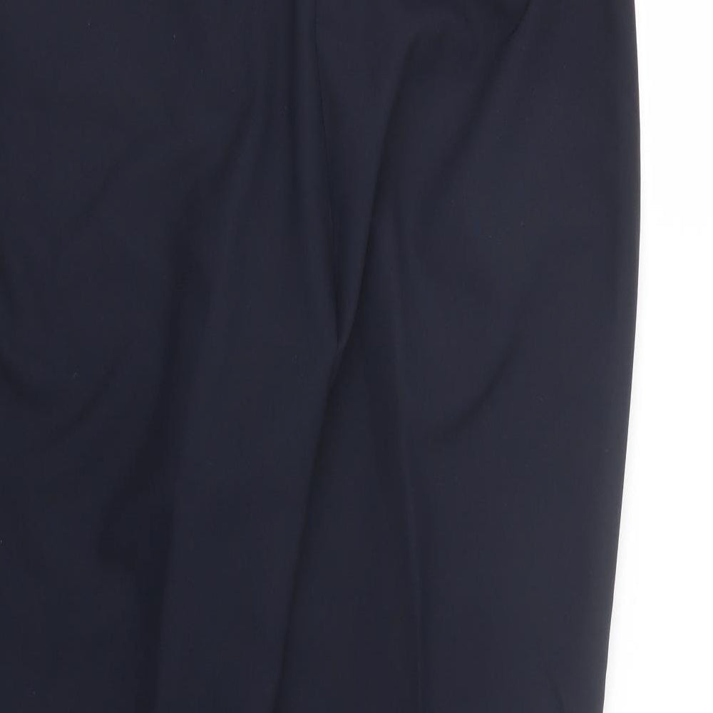Womens UK Size 16 M&Co Regular Fit Blue Trousers