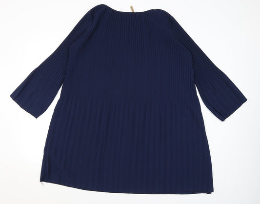 Preworn Womens Blue A-Line Size L