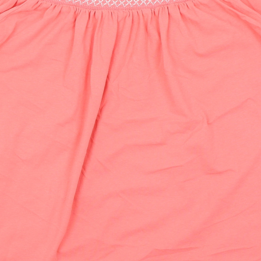 George Womens Pink Basic T-Shirt Size 10