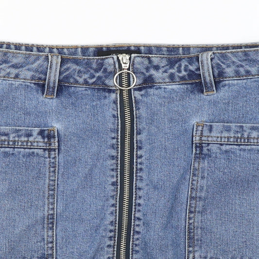Matalan Womens Blue   A-Line Skirt Size 10