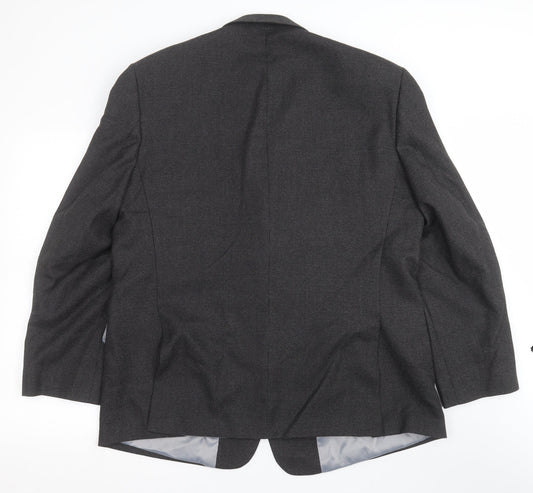 Mens UK Size 46 Charlton Gray Regular Grey Suit Jacket