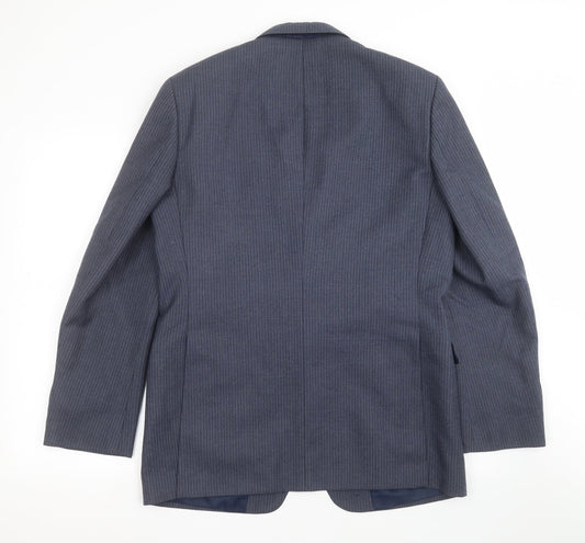 Mens UK Size 40 GREENWOODS Regular Blue Suit Jacket