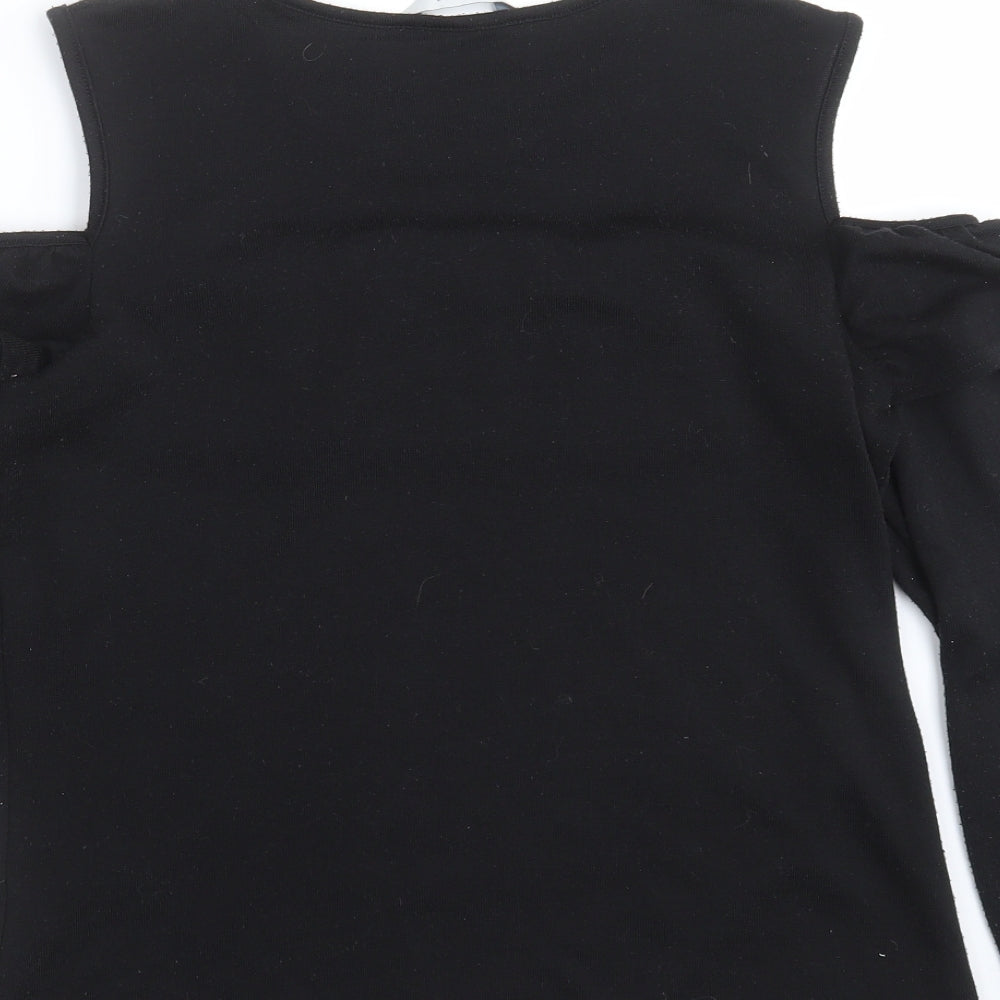 Womens UK Size 10 Peacocks Black Pullover Jumper