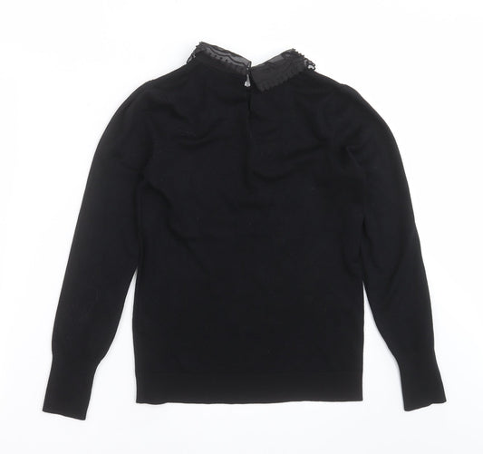 Womens UK Size 8 Papaya Black Pullover Jumper
