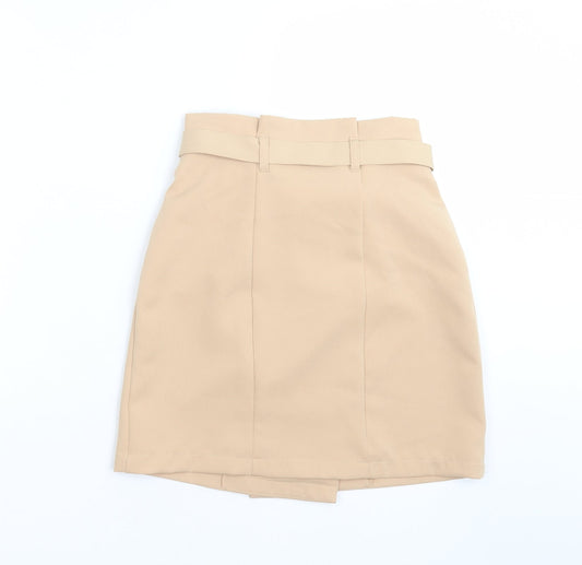 Primark Womens Beige Straight & Pencil Skirt Size 4