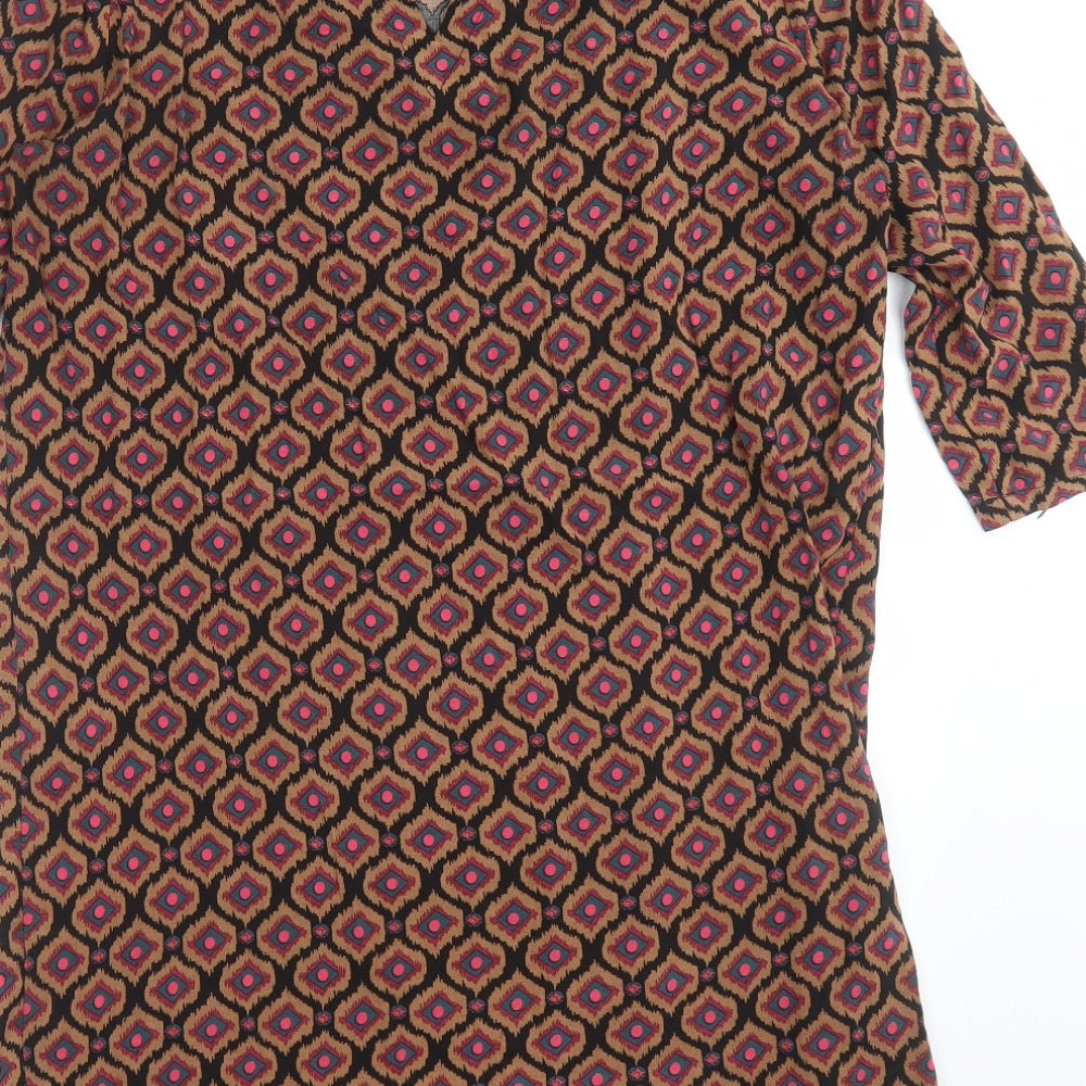 La Redoute Womens Black Geometric Shift Size 12