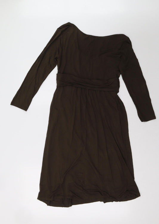 Phase Eight Womens Brown A-Line Size 10