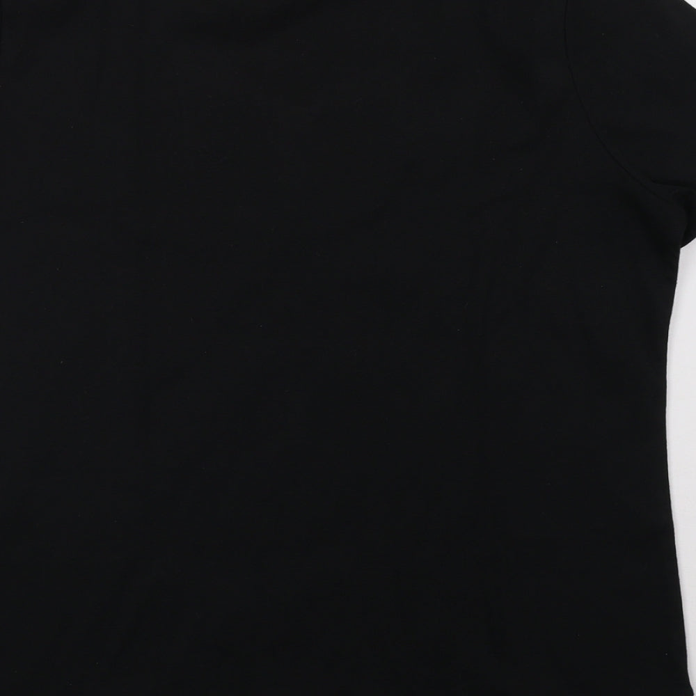 Womens UK Size L BM Black Basic T-Shirt