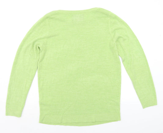 Womens UK Size 14 Debenhams Green Pullover Jumper