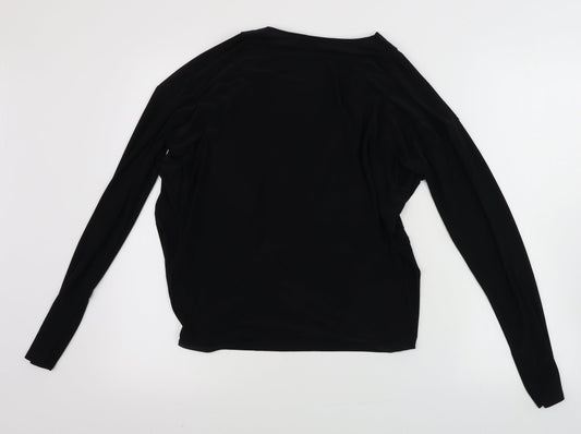 Womens UK Size 8 Missguided Black Basic Blouse