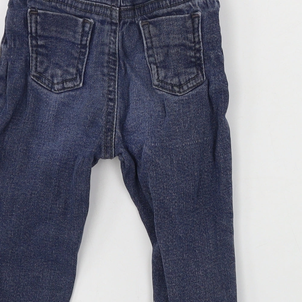 River Island Boys Blue Cargo Trousers Size 9-12 Months
