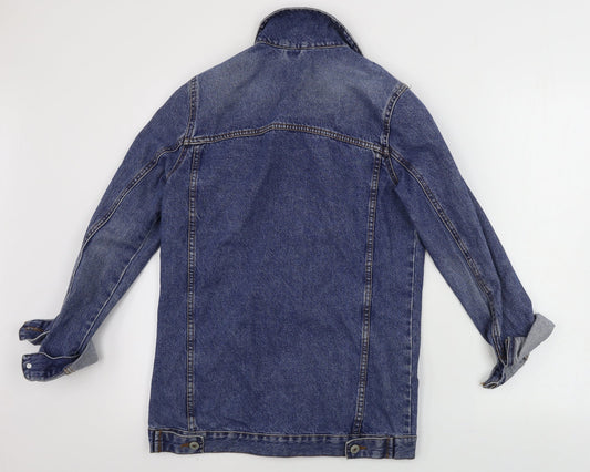 denim co Womens Blue Jacket Coat Size 4