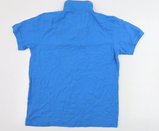 Cedar Wood State Mens Blue Polo Size M