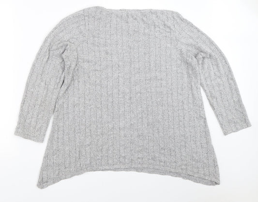 George Womens Grey Pullover Jumper Size L