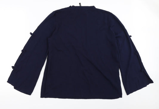 Capsule Womens Blue Pullover Jumper Size 16