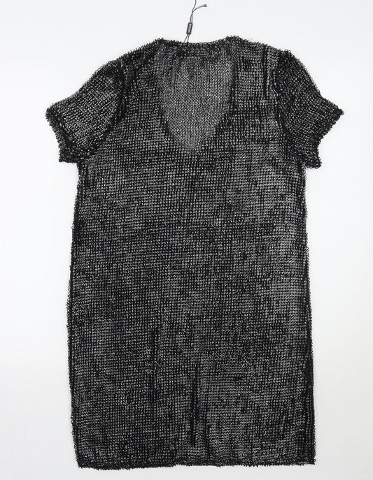 Missguided Womens Black A-Line Size 6