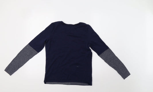 Womens UK Size S Preworn Blue Pullover Jumper